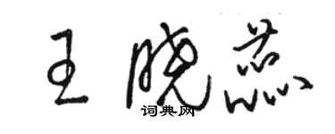 骆恒光王晓蕊草书个性签名怎么写