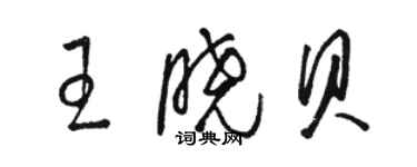 骆恒光王晓贝草书个性签名怎么写