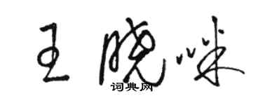 骆恒光王晓咪草书个性签名怎么写