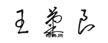 骆恒光王菊良草书个性签名怎么写