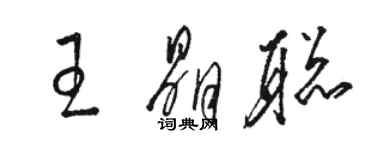骆恒光王晶聪草书个性签名怎么写