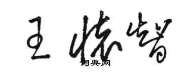 骆恒光王怀智草书个性签名怎么写