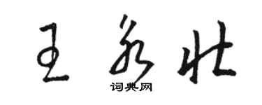 骆恒光王永壮草书个性签名怎么写