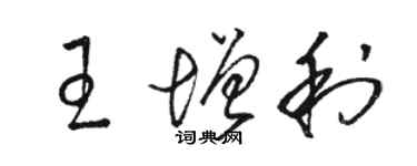 骆恒光王增利草书个性签名怎么写