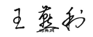骆恒光王燕利草书个性签名怎么写