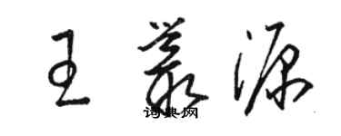 骆恒光王丛源草书个性签名怎么写