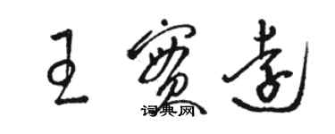 骆恒光王实远草书个性签名怎么写