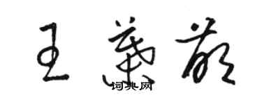 骆恒光王叶萌草书个性签名怎么写