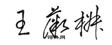 骆恒光王薇椒草书个性签名怎么写