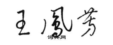 骆恒光王凤芳草书个性签名怎么写