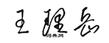 骆恒光王理岳草书个性签名怎么写