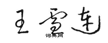 骆恒光王雪连草书个性签名怎么写