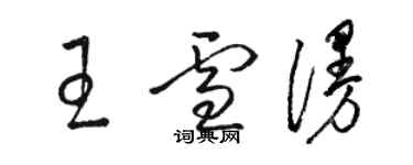 骆恒光王雪漫草书个性签名怎么写