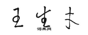 骆恒光王生才草书个性签名怎么写