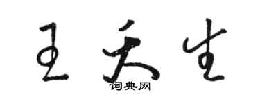 骆恒光王夭生草书个性签名怎么写