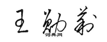 骆恒光王勋莉草书个性签名怎么写