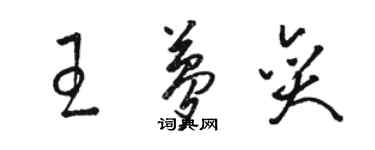 骆恒光王梦奕草书个性签名怎么写