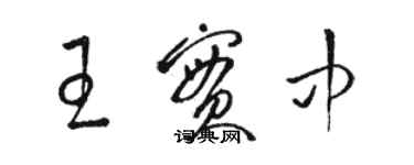 骆恒光王实中草书个性签名怎么写