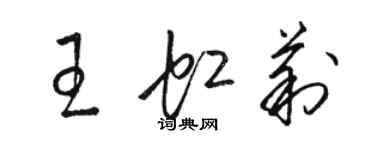 骆恒光王虹莉草书个性签名怎么写