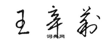 骆恒光王辛莉草书个性签名怎么写
