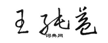 骆恒光王纯益草书个性签名怎么写