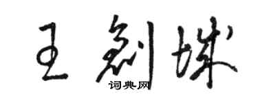 骆恒光王创城草书个性签名怎么写