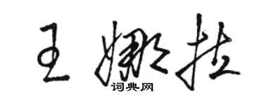 骆恒光王娜拉草书个性签名怎么写