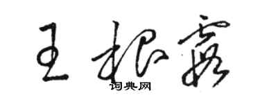 骆恒光王根霞草书个性签名怎么写