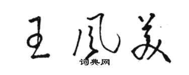 骆恒光王风美草书个性签名怎么写