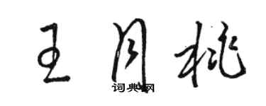 骆恒光王月桃草书个性签名怎么写