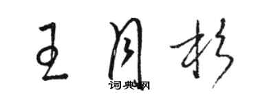 骆恒光王月杉草书个性签名怎么写