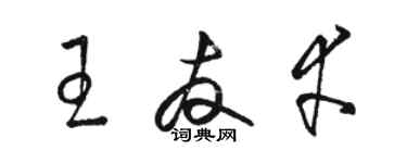 骆恒光王友幸草书个性签名怎么写