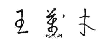 骆恒光王万才草书个性签名怎么写