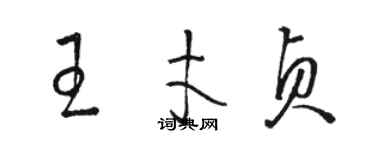 骆恒光王才贞草书个性签名怎么写