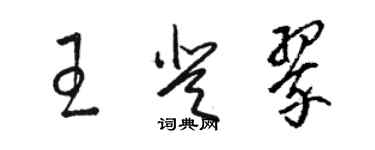 骆恒光王登翠草书个性签名怎么写