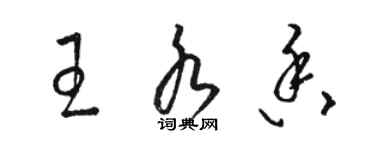骆恒光王水香草书个性签名怎么写