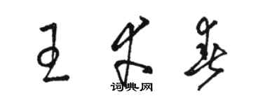 骆恒光王幸春草书个性签名怎么写