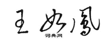 骆恒光王如凤草书个性签名怎么写