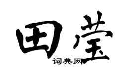 翁闿运田莹楷书个性签名怎么写