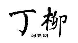 翁闿运丁柳楷书个性签名怎么写