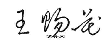 骆恒光王赐花草书个性签名怎么写