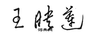 骆恒光王映莲草书个性签名怎么写