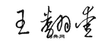 骆恒光王翻爱草书个性签名怎么写