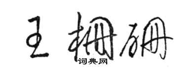 骆恒光王栅硼草书个性签名怎么写