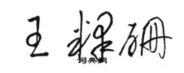 骆恒光王释硼草书个性签名怎么写