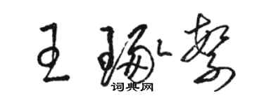 骆恒光王琢繁草书个性签名怎么写