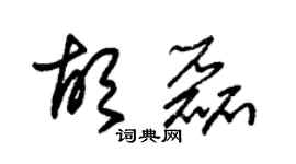 朱锡荣胡磊草书个性签名怎么写