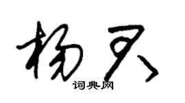 朱锡荣杨君草书个性签名怎么写