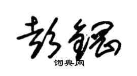 朱锡荣彭钢草书个性签名怎么写