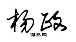 朱锡荣杨政草书个性签名怎么写